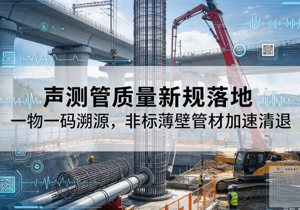 平顶山声测管质量新规落地，一物一码溯源，非标薄壁管材加速清退